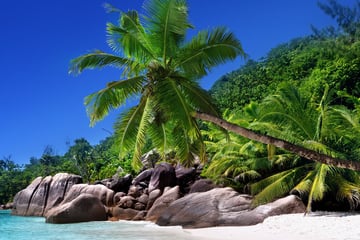 Island hopping in the Seychelles