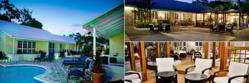Island Inn Boutique Hotel, Pool at Dusk, Courtyard and Gazebo