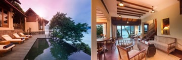 JA Enchanted Island Resort, Owner's Signature Villa Exterior and Living Room