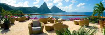 Jade Mountain, Lounge Terrace