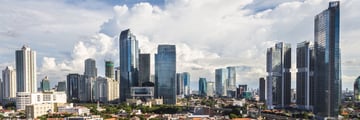 Jakarta skyline, Indonesia