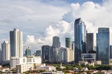 Jakarta skyline, Indonesia