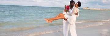 Jamaican beach wedding