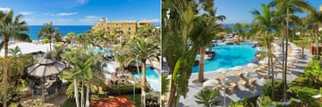 Aerial views of the pool at Hotel Jardins De Nivaria