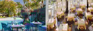Restaurant La Cascada and Solandra at Hotel Jardines De Nivaria