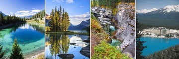 Jasper Maligne Lake, Spirit Island, Canyon & Lake Louise Fairmont Chateau