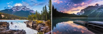 Athabasca landscapes & Maligne Lake, Jasper