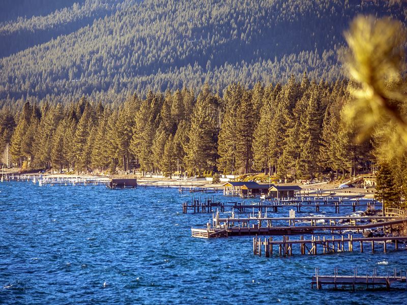 Jettys on North Lake Tahoe