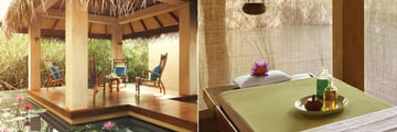 Jetwing Vil Uyana, Sigiriya, Viluyana Spa Sitting Area and Spa Treatment Room