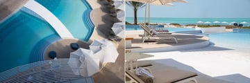 Adult only pool and family pool at Jumeirah at Saadiyat Island Resort