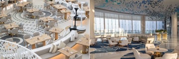 White Restaurant and lobby at Jumeirah at Saadiyat Island Resort