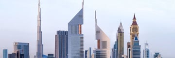 Jumeirah Emirates Towers, Aerial View of Towers and Skyline