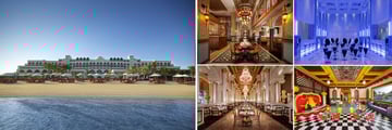 Jumeriah Zabeel Saray: Hotel exterior and beach, Lalezar Restaurant, Voda Evening Bar, Sinbad Kids Club, Imperium Restaurant  