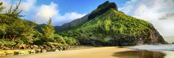 Kalalau trail in Kauai