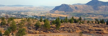 Panorama of Kamloops in the early morning