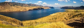 Panoramic of Kamloops in the summer
