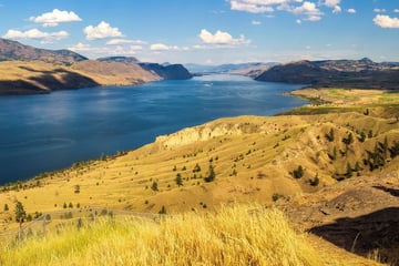 Panoramic of Kamloops in the summer