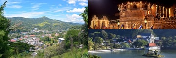 Panoramic views & Temple of the Sacred Tooth, Kandy