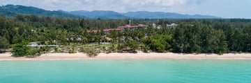 Aerial view of Kantary Beach Khao Lak