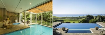 Kauri Cliffs, Indoor Lap Pool and Owner's Lodge Pool