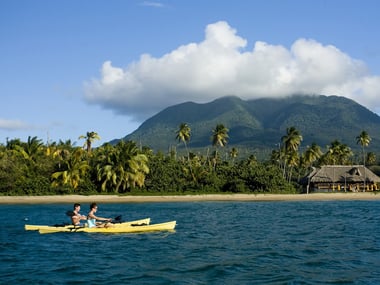 Kayaking at Nelson Spring, Nevis