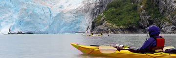 Kayaking in Blackstone Bay, Alaska