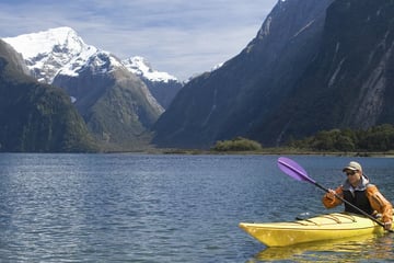 Kayaking in Milford Sound