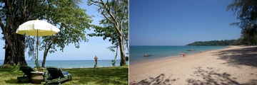 Khao Lak Merlin Resort, Lawn, Sun Loungers and Beach