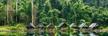 Khao Sok National Park villager huts