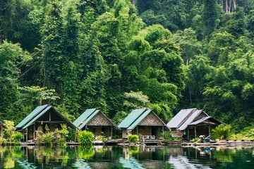 Khao Sok National Park villager huts