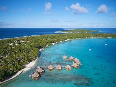 Kia Ora Resort, aerial view