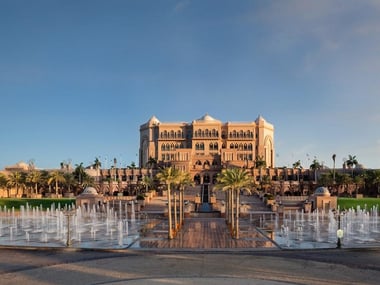 Emirates Palace fountains