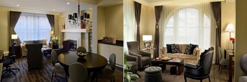 Kimpton Alexis Hotel, Fireplace Suite Living Room and Executive Suite Living Room