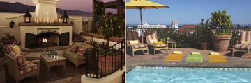 Rooftop Fireplace Lounge and Rooftop Pool at Kimpton Canary Hotel