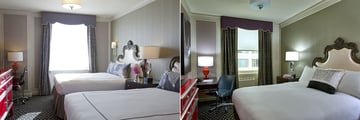 Twin and Queen rooms in Kimpton Sir Francis Drake