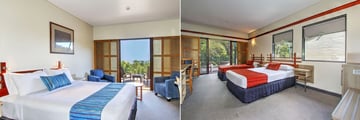 King Bay View Room and Wallum Lagoon View Room at Kingfisher Bay Resort - K'Gari