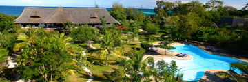 Kinondo Kwetu, Aerial View of Resort and Pool