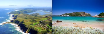 Knysna aerial view & beach