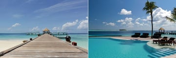 Komandoo Island Resort & Spa, Jetty and Infinity Pool