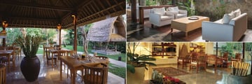 Garden Terrace Restaurant, Outdoor Public Terrace and Lobby at Komaneka Ubud Monkey Forest
