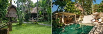 Tropical Gardens and Main Pool at Komaneka Ubud Monkey Forest