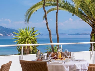 Asterias restaurant at Kontokali Bay, Corfu