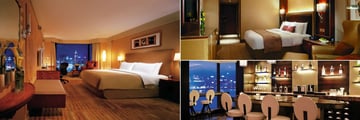 Kowloon Shangri La, Horizon Club Harbour View Room, Horizon Club Deluxe Room and Horizon Club Lounge