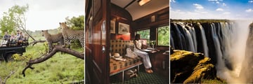 Kruger Game Drive, Rovos Rail carriage & Victoria Falls