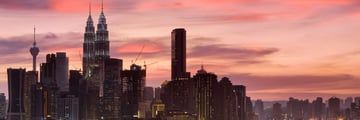 Kuala Lumpur at sunset