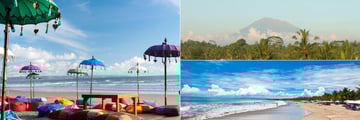 Beaches and Gunung Agung Mountain, Bali