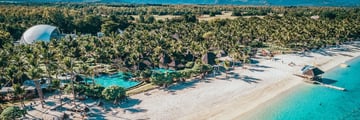 Aerial view of La Pirogue
