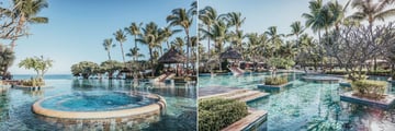The main pool at La Pirogue