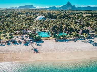 Aerial view of La Pirogue