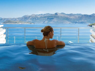 The jacuzzi at RMH Lopud Lafodia Resort & Wellness